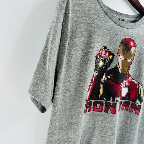 Marvel‎ Avengers Endgame Iron Man Graphic Tee T-Shirt Gray Large - Picture 7 of 8